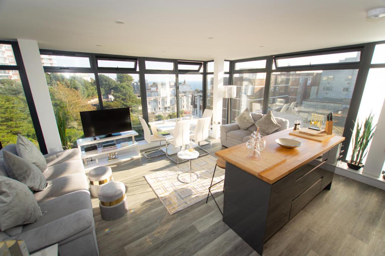 * Panoramic Penthouse With Sea & City Views Bournemouth Eksteriør bilde