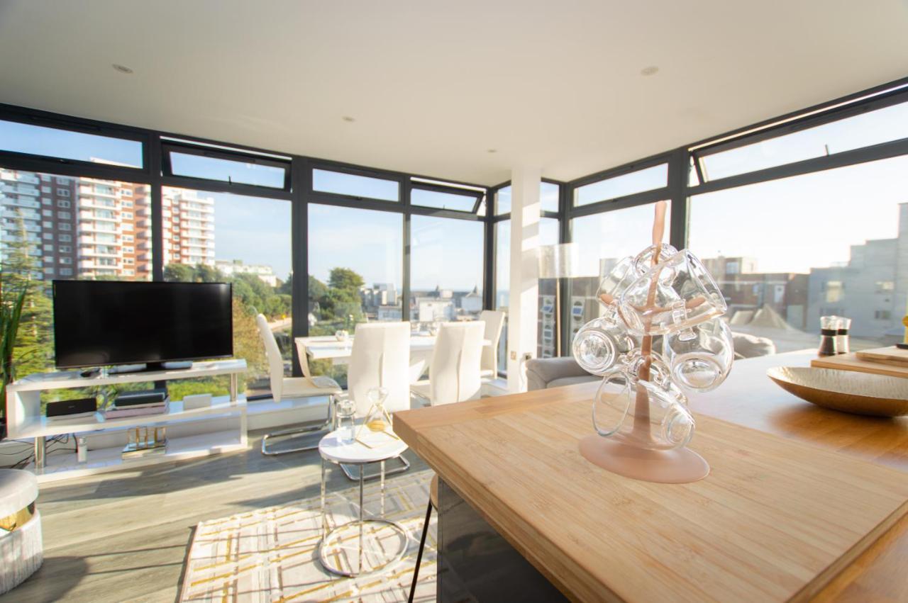 * Panoramic Penthouse With Sea & City Views Bournemouth Eksteriør bilde