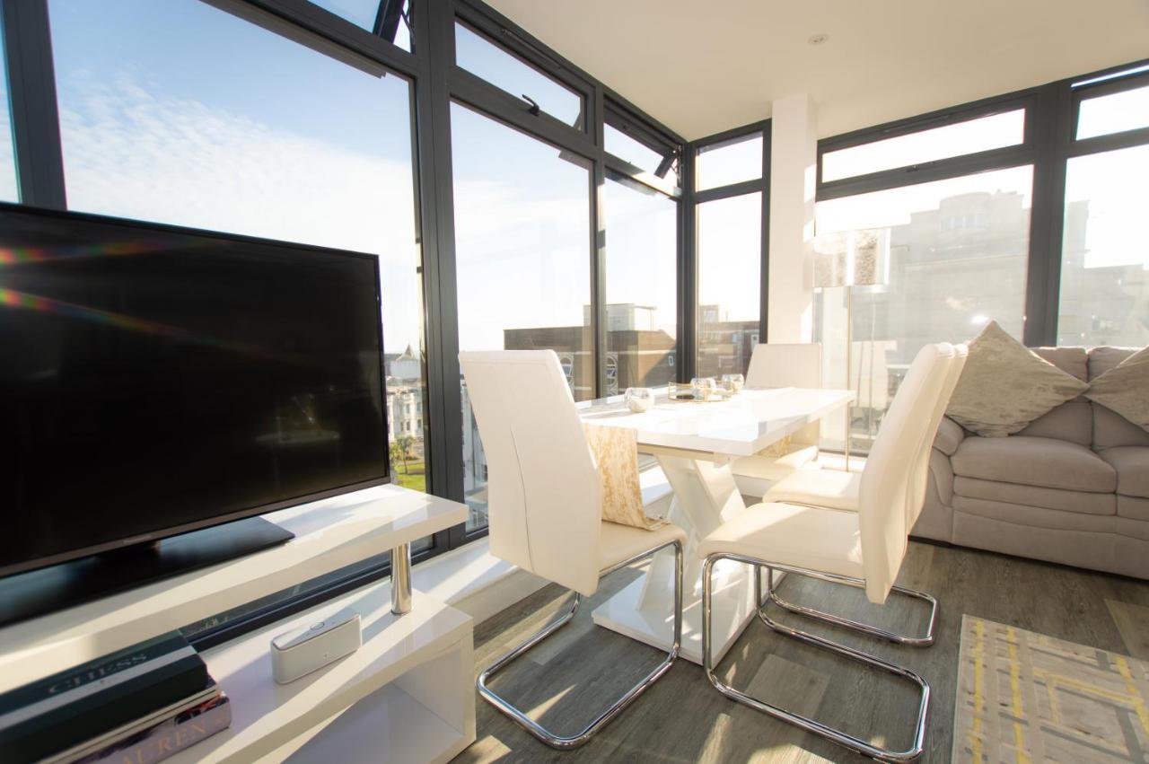 * Panoramic Penthouse With Sea & City Views Bournemouth Eksteriør bilde